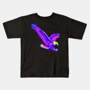 Neon Eagle Diving Kids T-Shirt